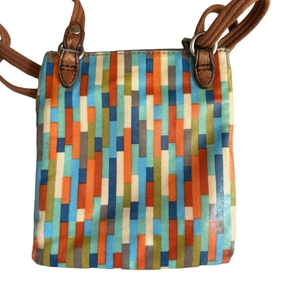 Fossil Key Per Coated Canvas Multicolor Mini Cros… - image 3